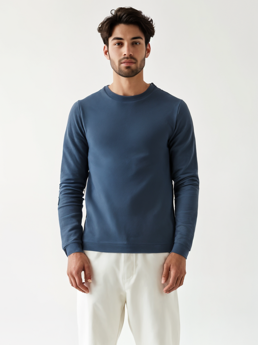 Classic Essence Crewneck Sweatshirt - Dark Blue