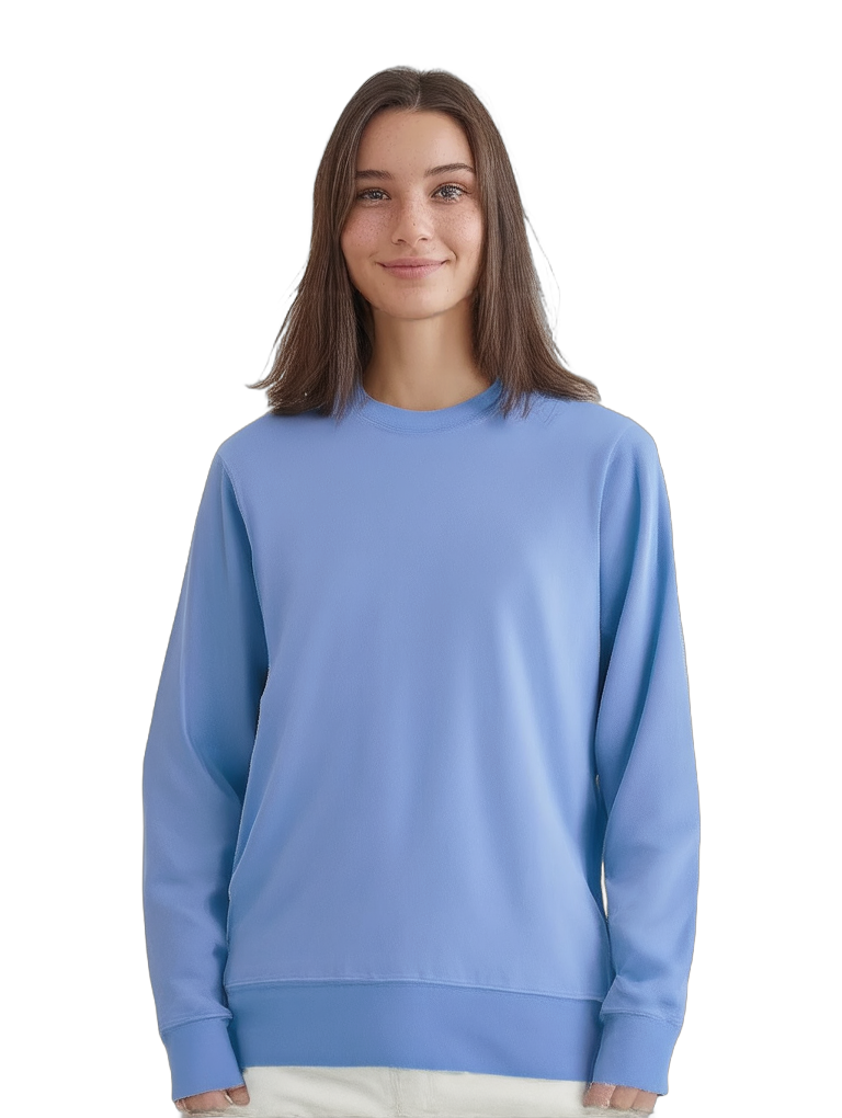 Classic Essence Crewneck Sweatshirt - Light Blue