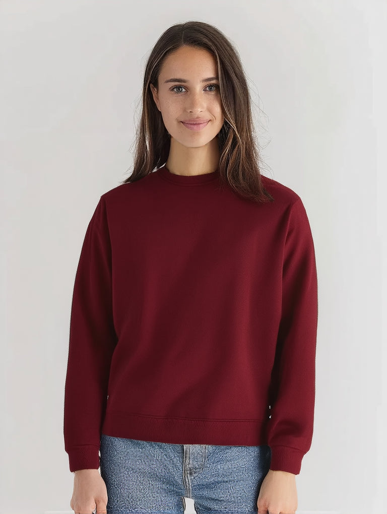 Essence Crewneck Sweatshirt - Maroon